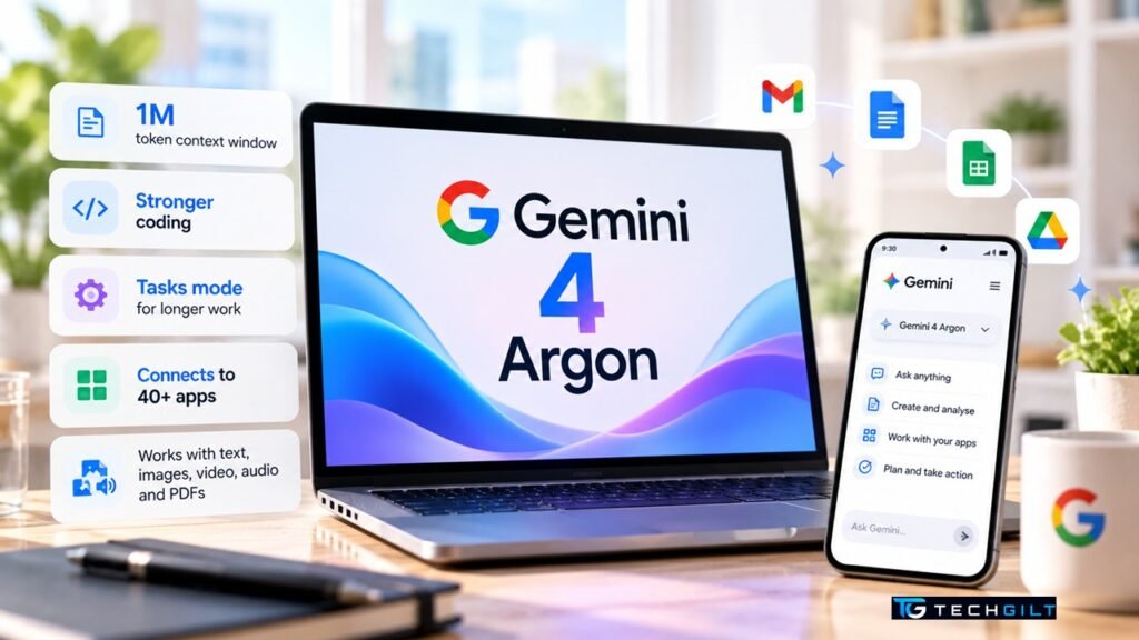 Gemini 4 Argon AI model launch in India illustration