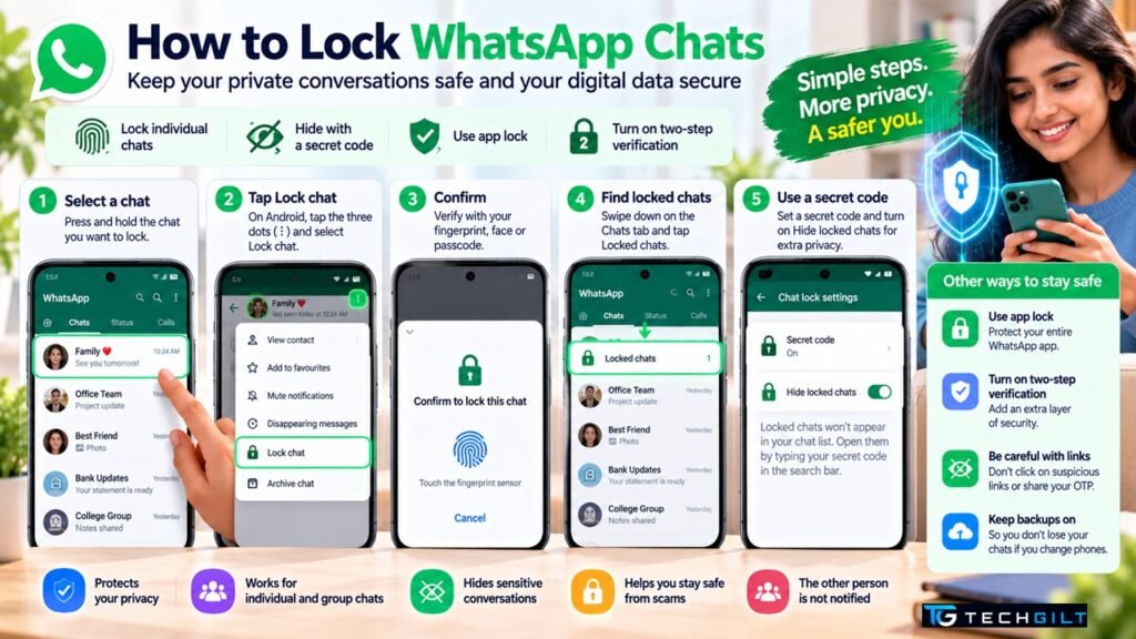 How to lock WhatsApp chats with fingerprint and secret code