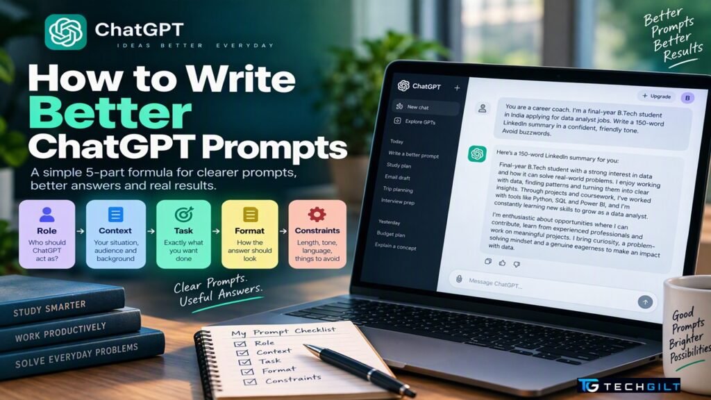 How to write ChatGPT prompts with the 5-part formula and examples