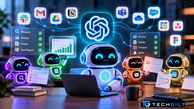 OpenAI Dots AI agents connected to apps around a central hub
