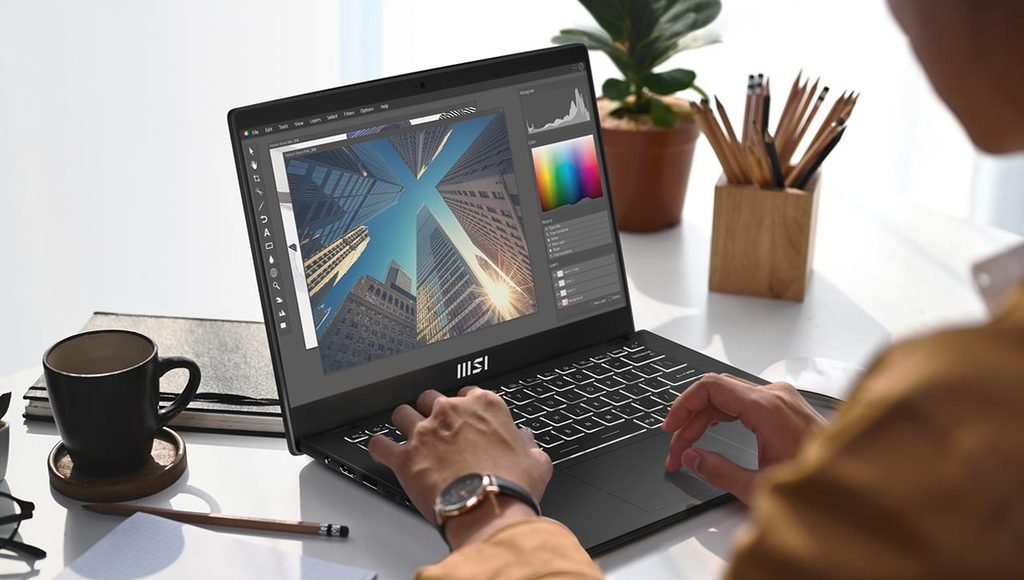 MSI Modern 14 laptop with Ryzen 5 and 16GB RAM